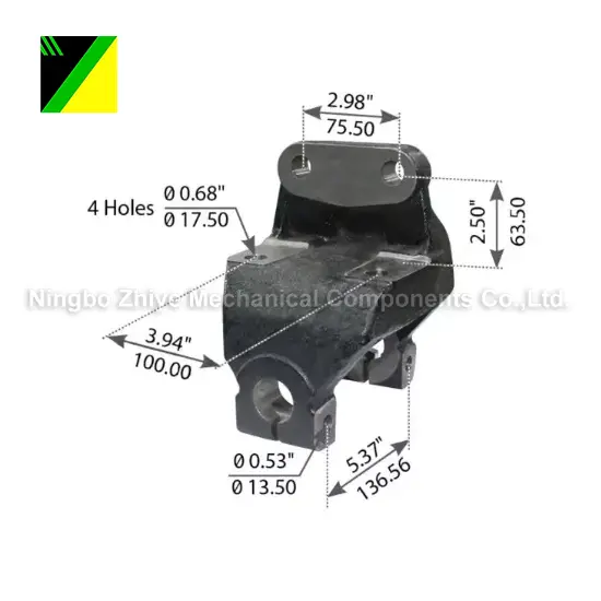 Передня частина вішалки для виплавленого лиття з ковкого чавуну